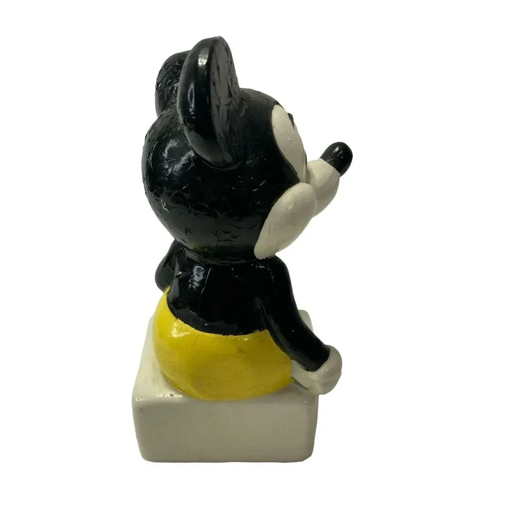 Walt Disney Mickey Mouse with Book Schmid Japan Porcelain Figurine‎ Vtg